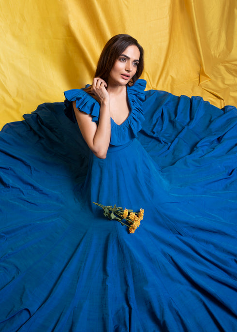 BLUE LONG GOWN